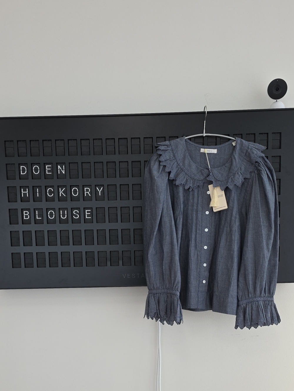 Doen Hickory Blouse- Blue Chambray